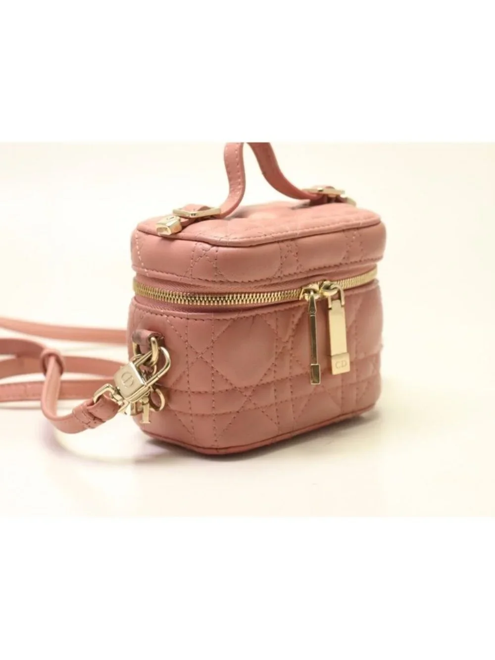 Dior Cannage Lambskin 2-Way Vanity Bag